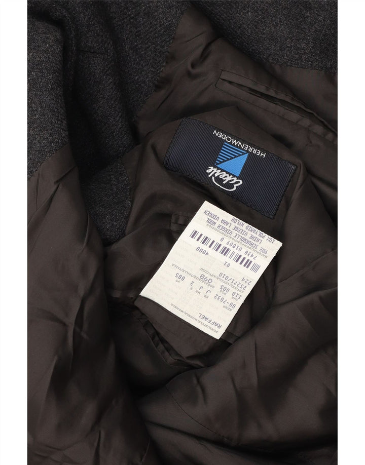 Hugo Boss Veste blazer à 3 boutons pour homme Taille 098 Laine vierge gris moyen