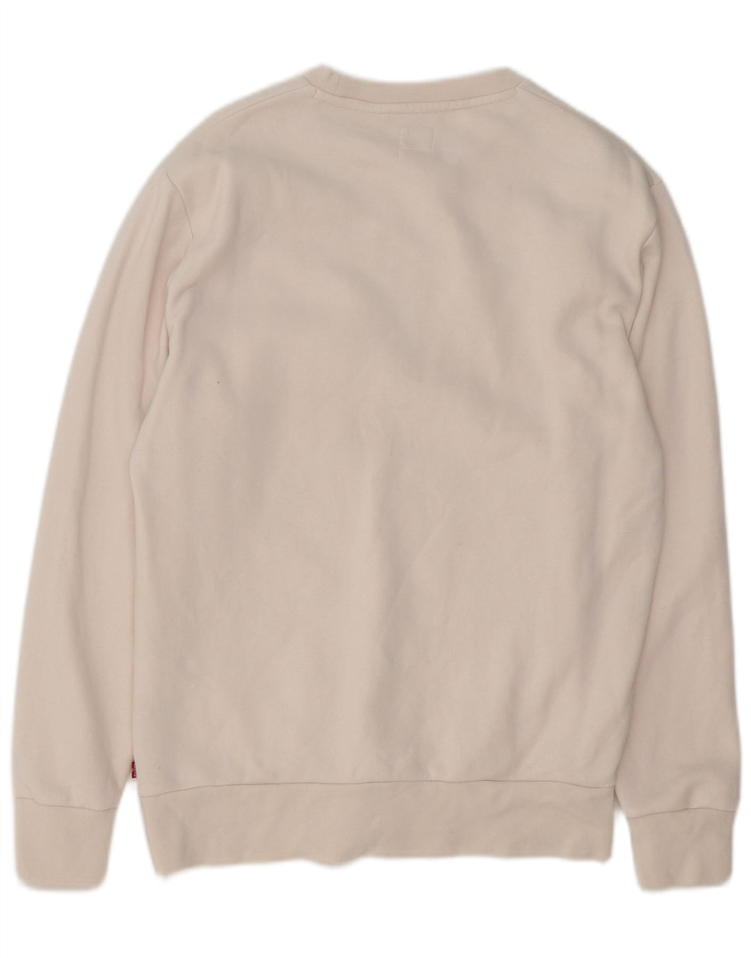Levi's Standard Graphic Sweatshirt Jumper Small Homme Blanc Coton
