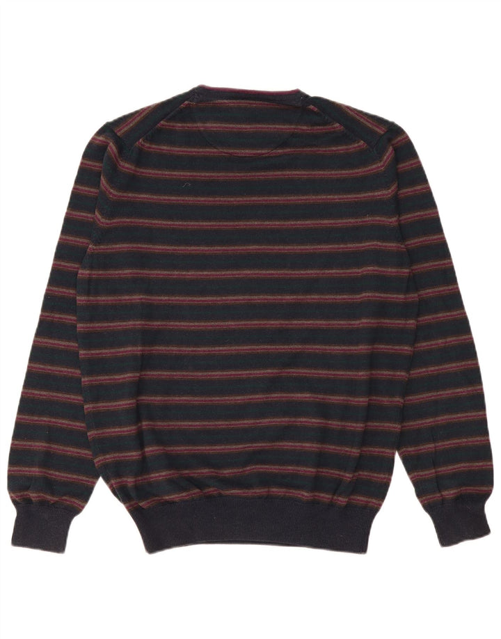 Massimo Dutti Pull ras du cou pour homme EU 38 Bleu marine moyen rayé