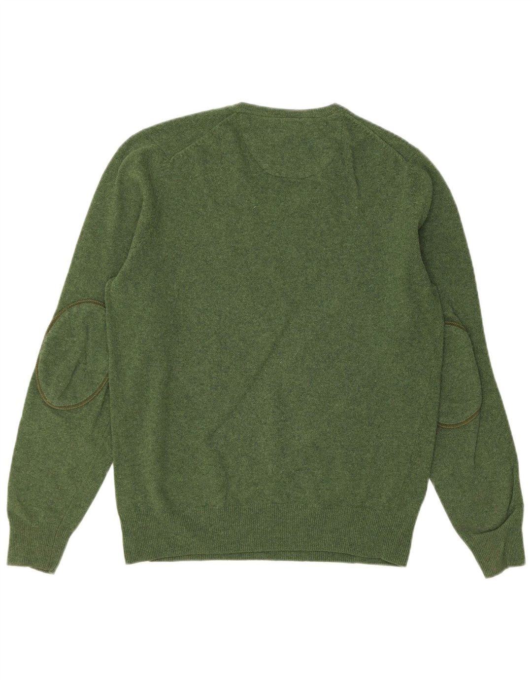 MASSIMO DUTTI Pull col V pour homme, grand, vert