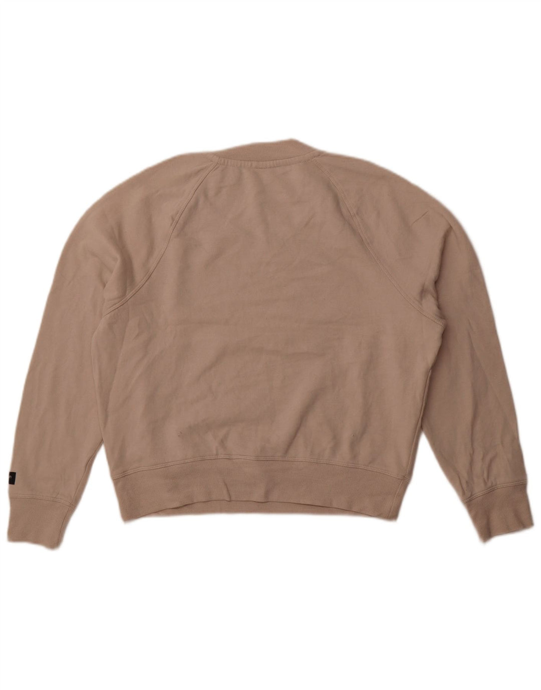 Calvin Klein Sweat-shirt graphique pour femme UK 16 Grand coton beige