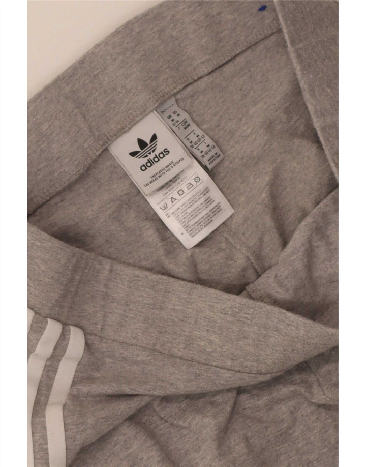 Adidas Leggings Femme UK 12/14 Coton Gris Moyen