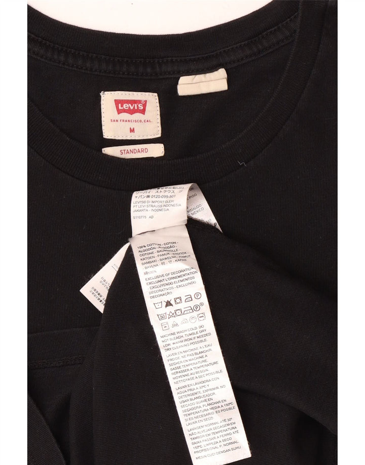 Levi's Tee-Shirt Coupe Standard Homme Noir Moyen Coton