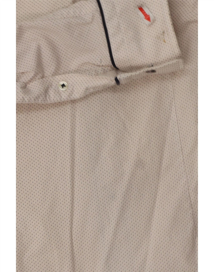 Zara Chemise Slim Fit En Coton À Pois Blanc Moyen |