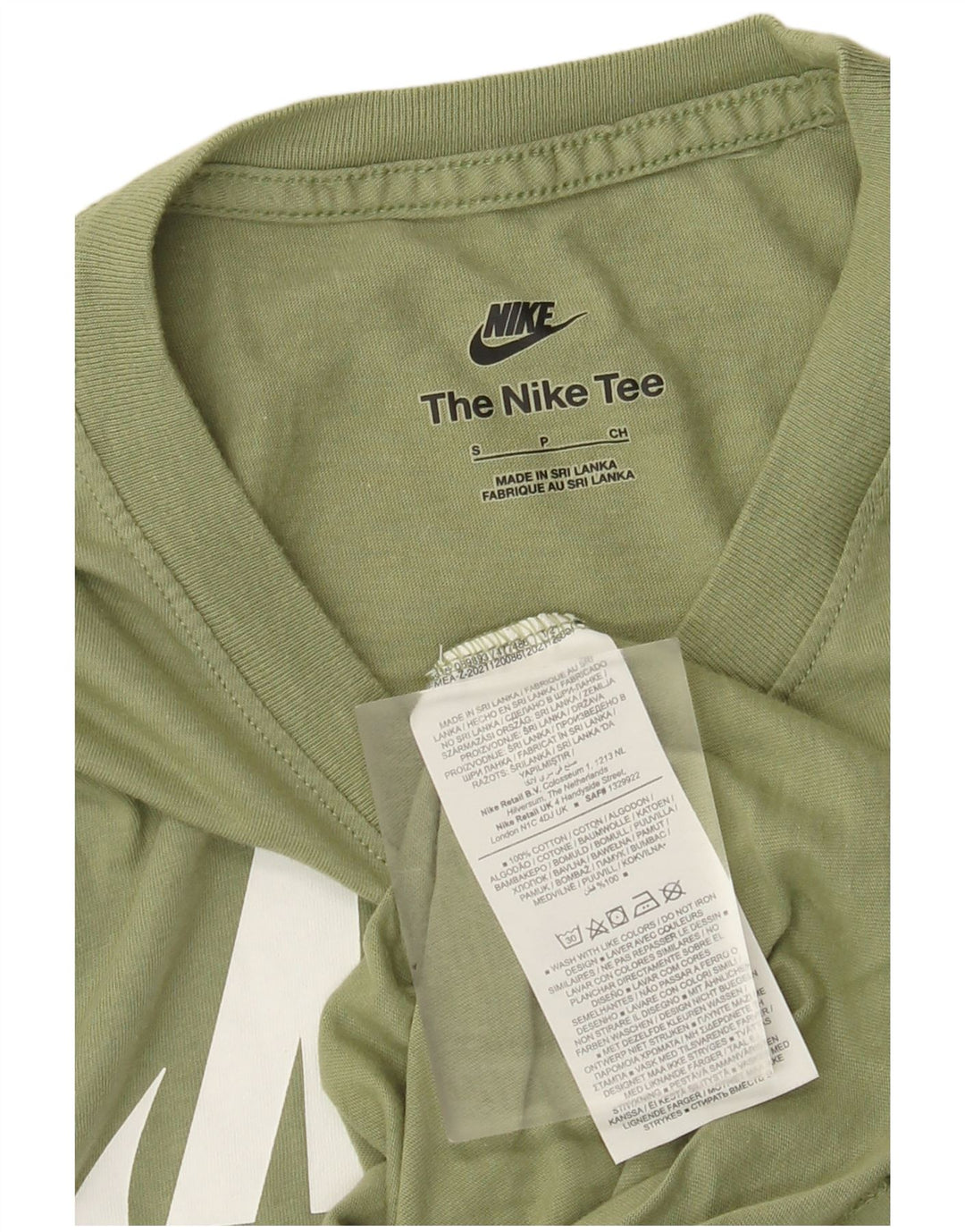 Nike T-shirt graphique pour homme en coton kaki Taille S