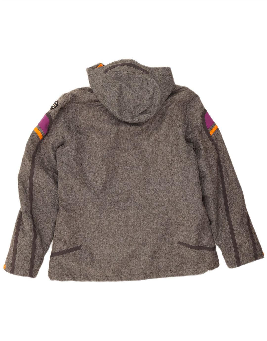 Killtec Veste coupe-vent à capuche pour femme IT 44 Gris moyen Colourblock