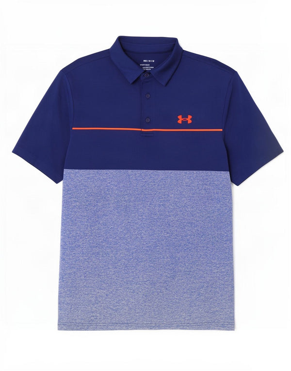 Under Armour Polo Homme Bleu Marine Moyen Colourblock