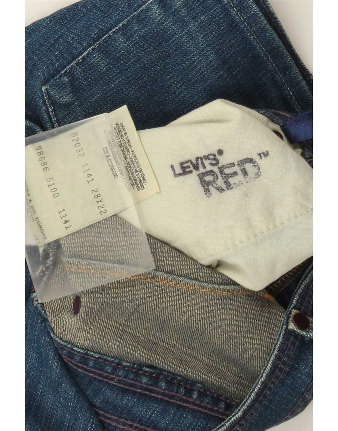 Levi's Jupe en Jean Femme W28 Bleu Moyen Coton
