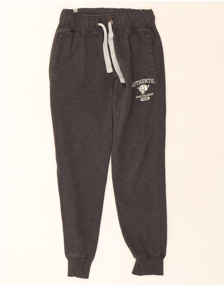 PUMA Mens Graphic Tracksuit Trousers Joggers Medium  Grey Vintage Puma and Second-Hand Puma from Messina Hembry 