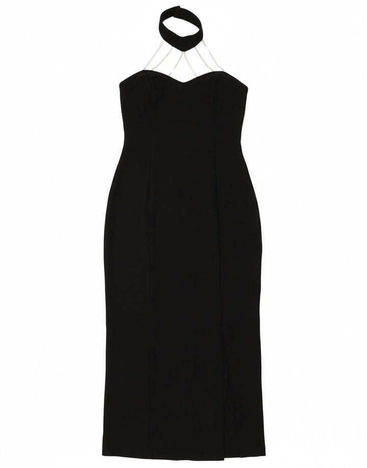 JINTY'S Womens Halter Dress UK 10 Small  Black