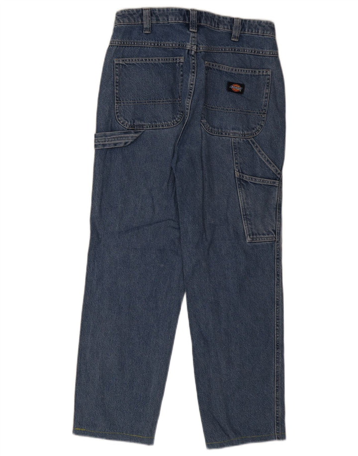 Dickies Jean Cargo Droit Femme W27 L26 Bleu