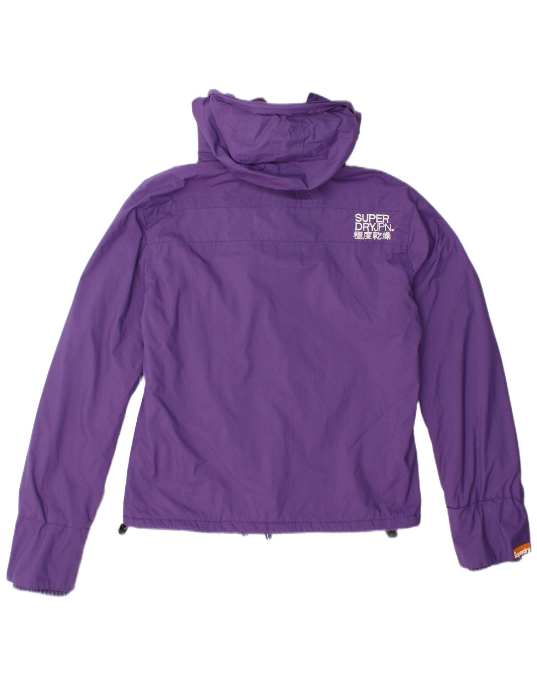 SUPERDRY Veste coupe-vent à capuche pour femme UK 18 XL Violet Nylon