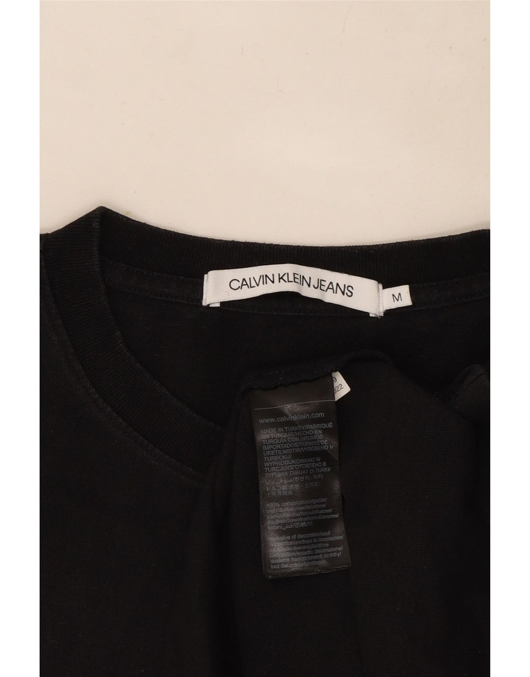 Calvin Klein Jeans T-Shirt Homme Noir Moyen Coton