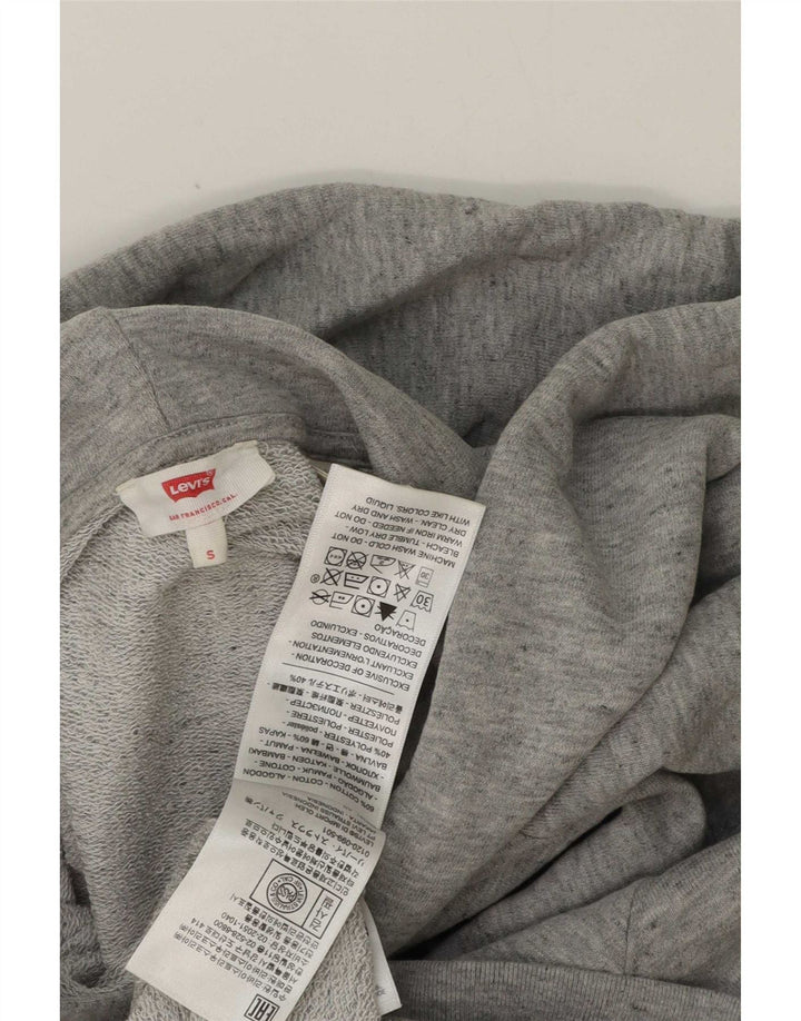 Levi's Pull à Capuche Graphique Homme Gris Small Coton