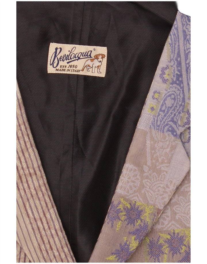 Gilet Homme Vintage XL Multicolore Patchwork Coton