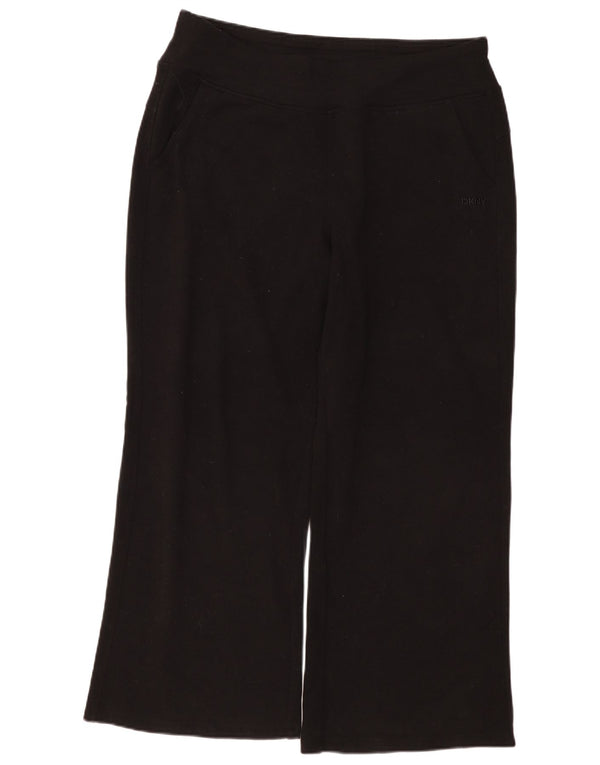 Dkny Pantalon de survêtement pour femme UK 16 Large Noir Coton