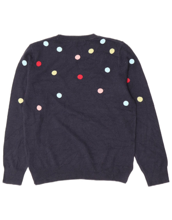 Marks & Spencer Pull à col rond pour femme UK 10 Small Bleu marine