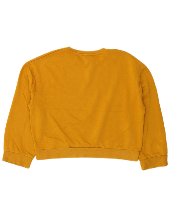 Zara Sweat-shirt surdimensionné pour femme UK 10 Petit Jaune