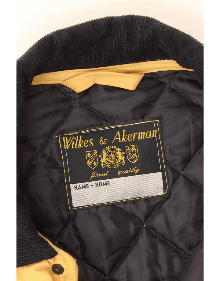Wilkes&Akerman Veste matelassée pour homme UK 38 Jaune moyen Polyester