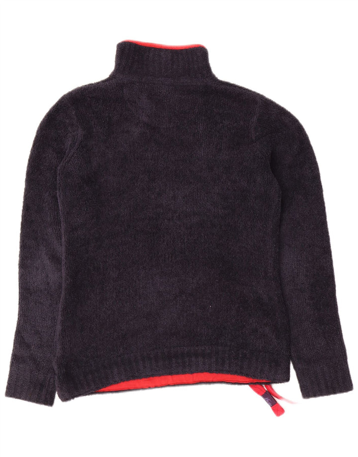 Musto Pull polaire à col zippé pour femme UK 8 Small Bleu marine Polyester
