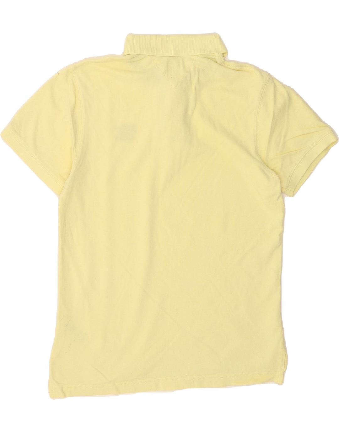 TOMMY HILFIGER Mens Polo Shirt Medium Yellow Cotton Vintage Tommy Hilfiger and Second-Hand Tommy Hilfiger from Messina Hembry 