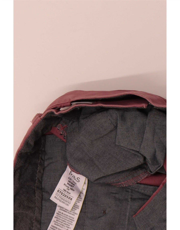 Marks & Spencer Short Chino Homme W36 Grand Coton Rouge