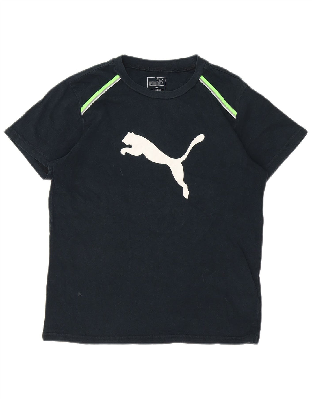 PUMA Boys Graphic T-Shirt Top 13-14 Years Black