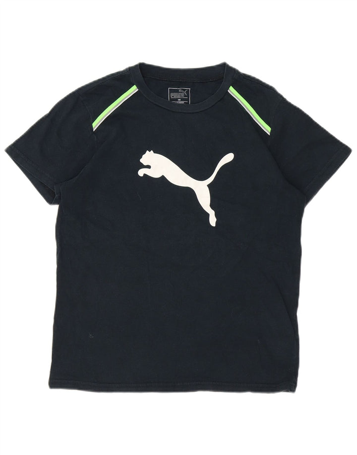 PUMA Boys Graphic T-Shirt Top 13-14 Years Black