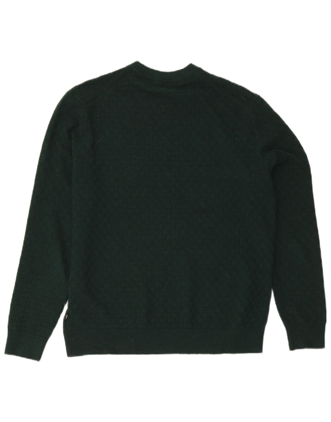 Ted Baker Pull à col rond pour homme Taille 3 Vert moyen Polyester
