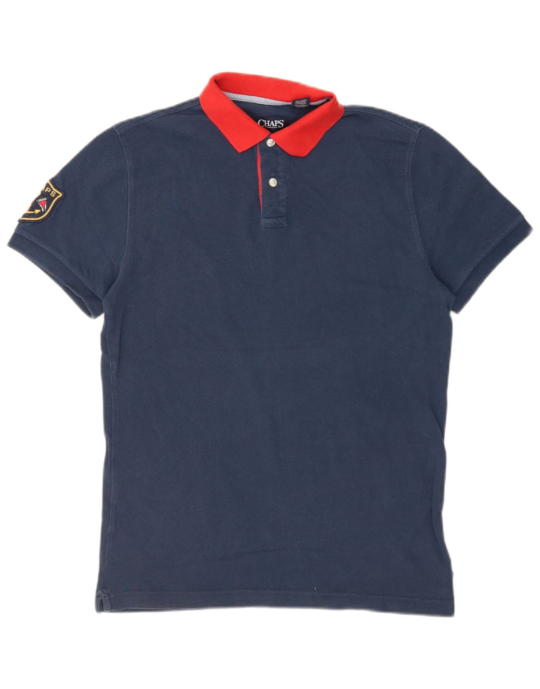 CHAPS Polo Rugby Homme Petit Bleu Marine Coton
