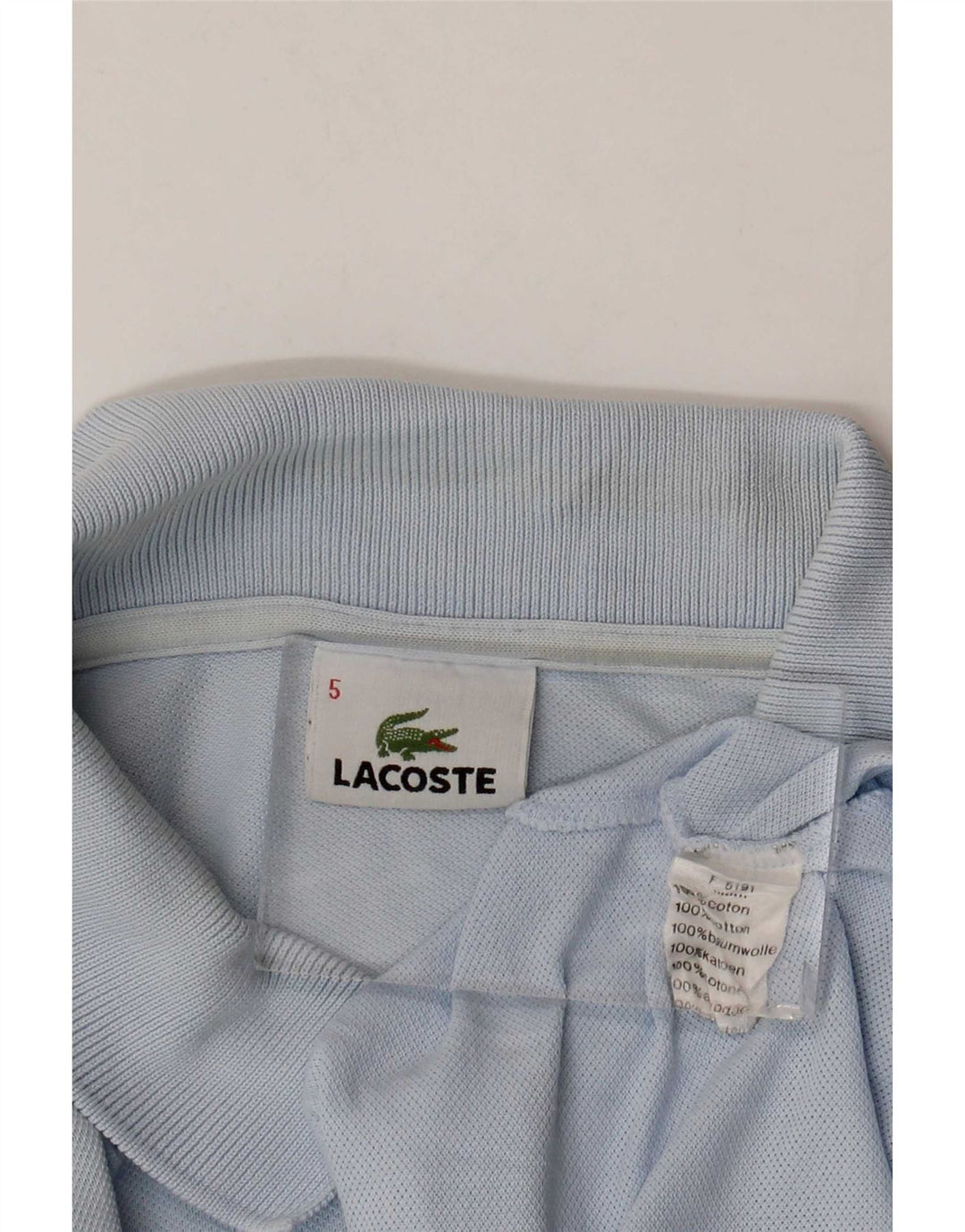 Lacoste Polo Homme Taille 5 Grand Bleu Coton