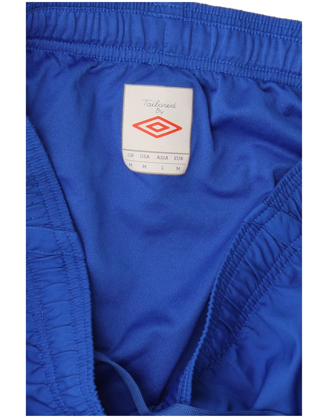 UMBRO Short de Sport Graphique Homme Bleu Moyen Polyester