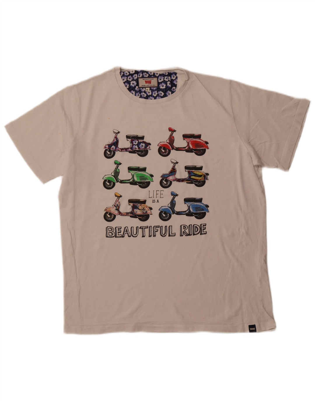 CARRERA T-Shirt Graphique Top XL Blanc Coton Homme