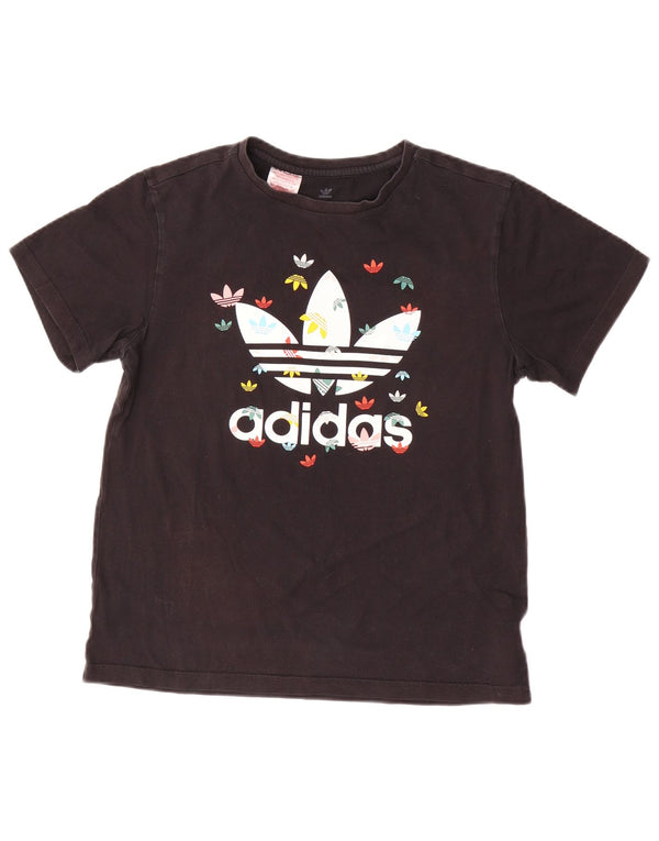 Adidas T-Shirt Graphique Fille 13-14 Ans Grand Noir Coton