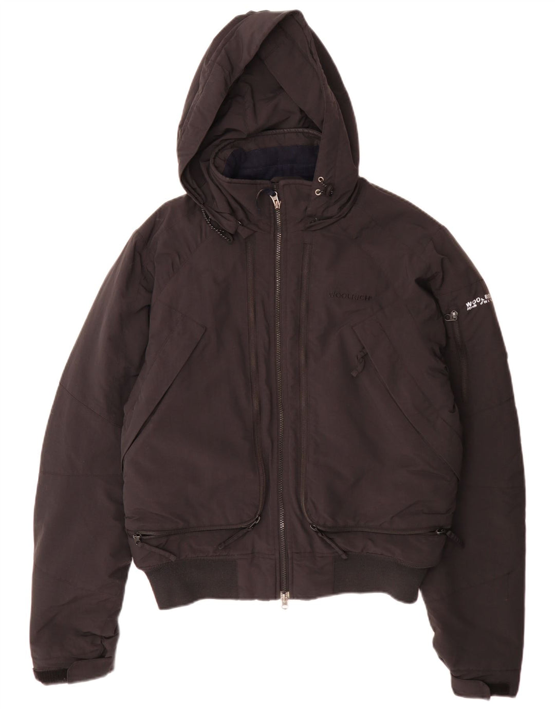 Woolrich Veste matelassée à capuche pour homme UK 38 Medium Noir