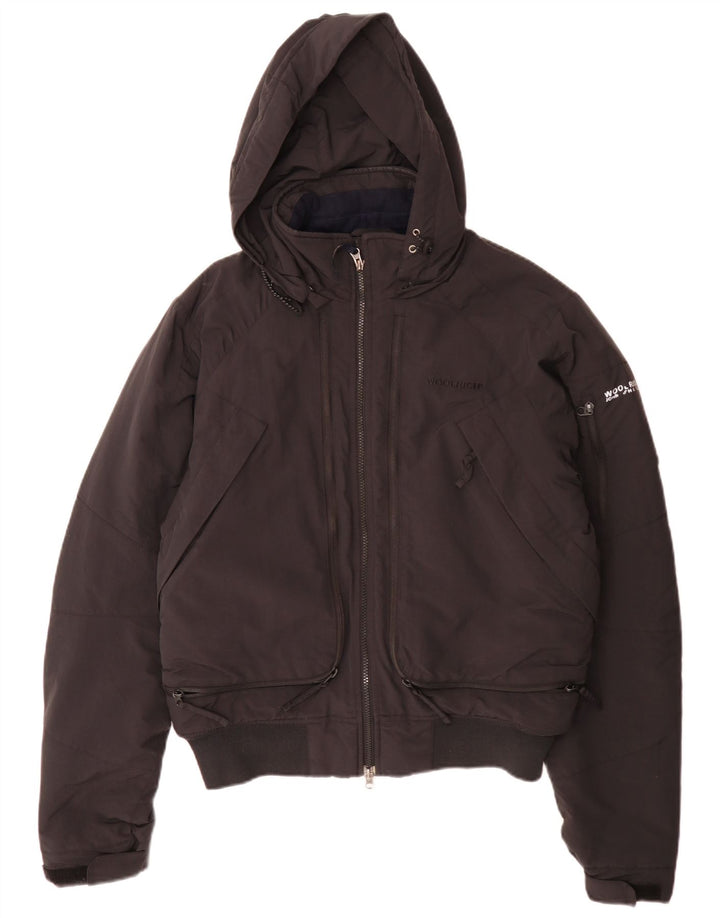 Woolrich Veste matelassée à capuche pour homme UK 38 Medium Noir
