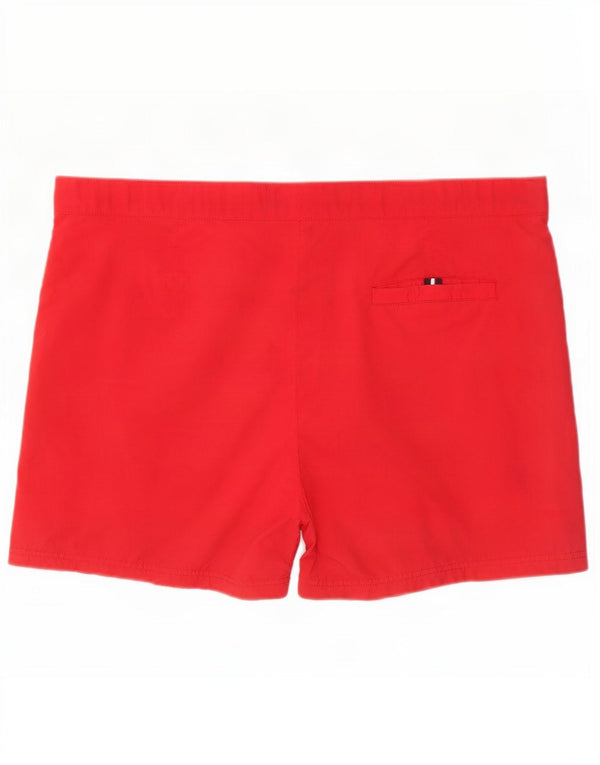 Tommy Hilfiger Short de bain graphique pour homme Grand rouge Polyester