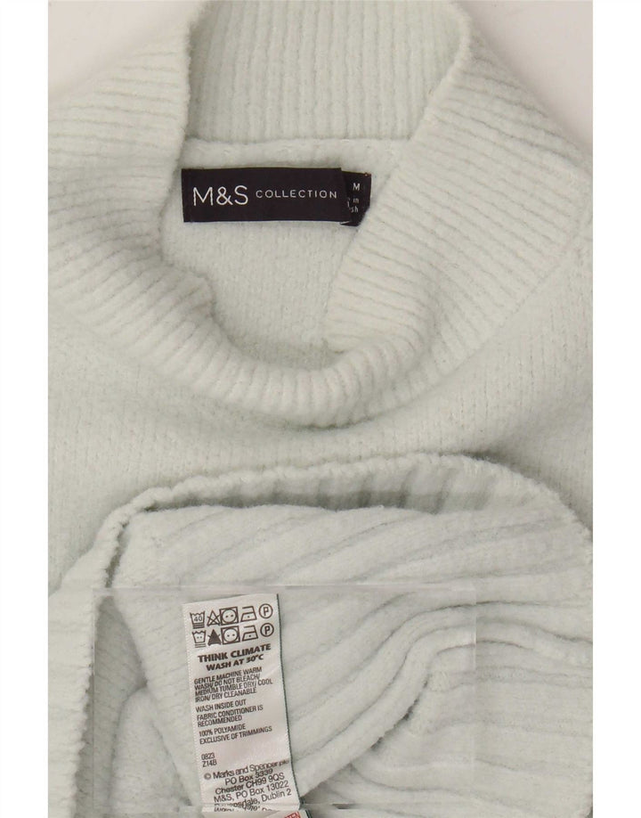 Marks & Spencer Pull col roulé pour femme UK 14 Bleu moyen