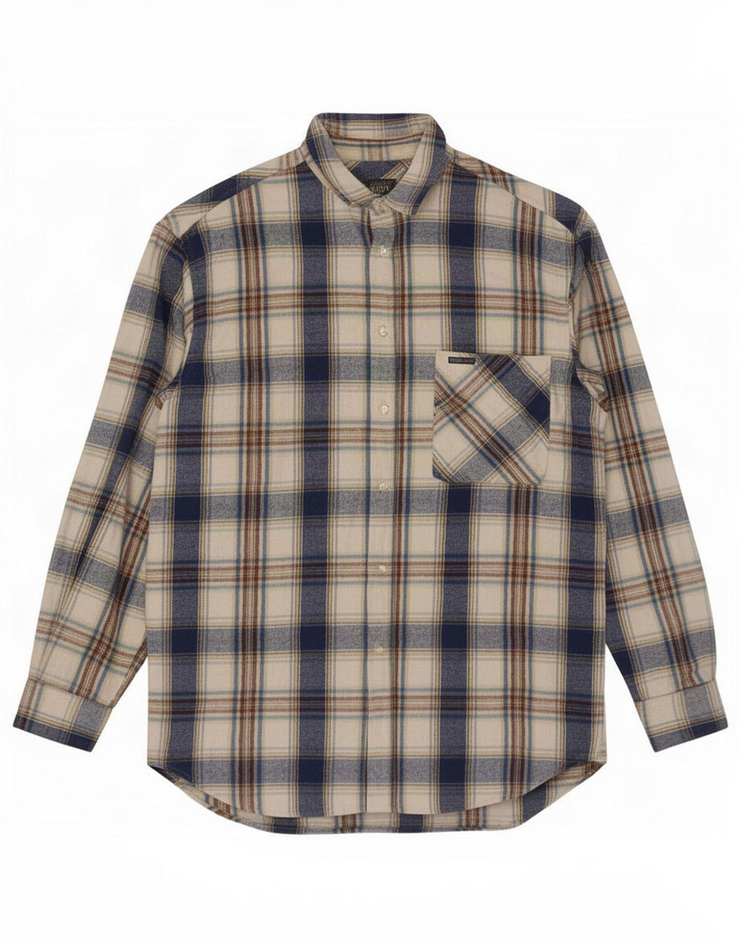 Think Pink Chemise en flanelle pour homme 2XL à carreaux bleus