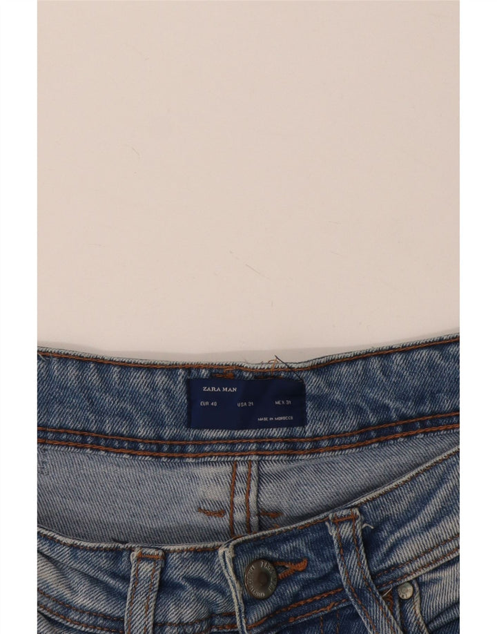 Zara Jean Slim Homme EU 40 Moyen W31 L27 Bleu