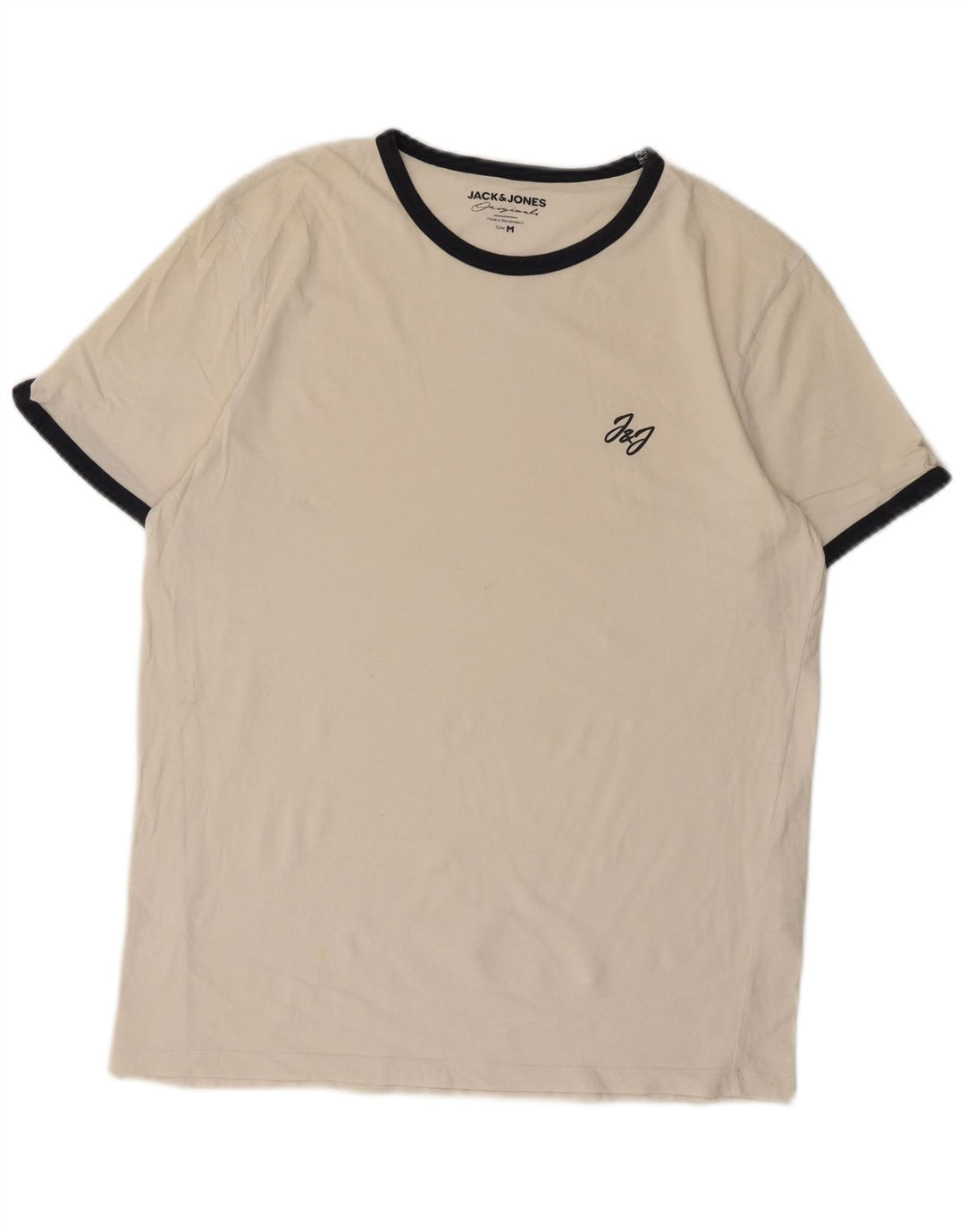 Jack & Jones T-Shirt Homme Blanc Moyen Coton
