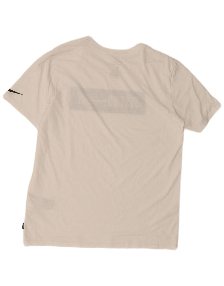 Nike Hommes Athletic Cut Graphic T-Shirt Top Blanc Moyen Polyester