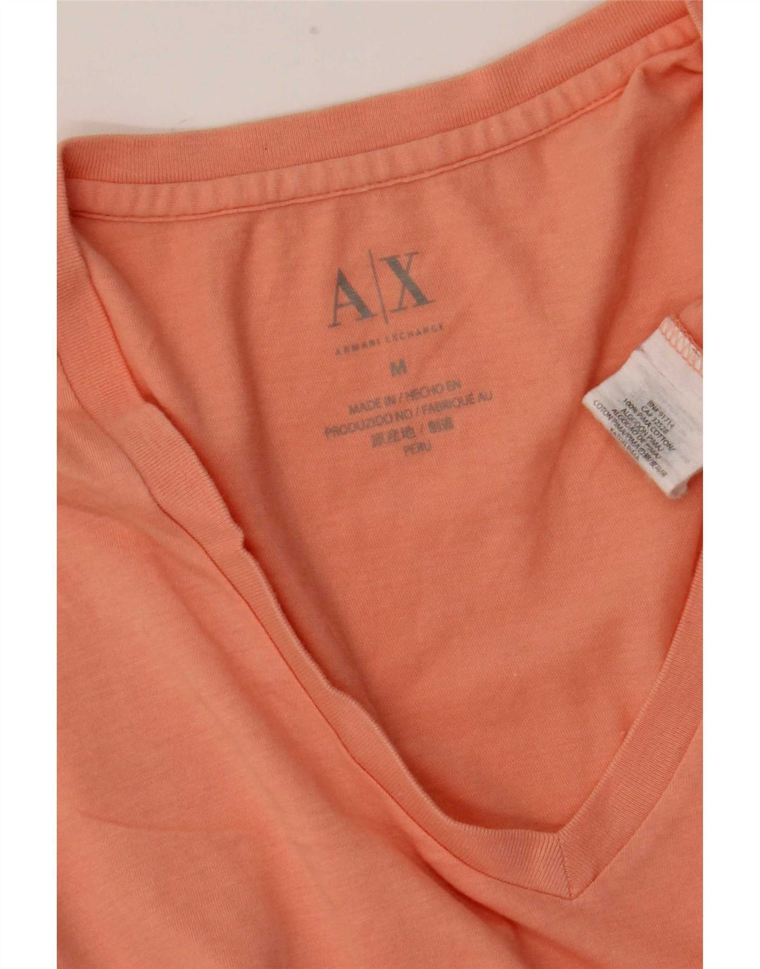 Armani Exchange T-Shirt Top Coton Rose Moyen Homme