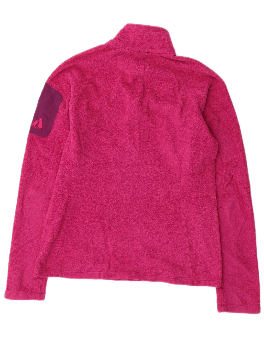 EDDIE BAUER Pull polaire Polartec à col zippé pour femme UK 10 Small Rose