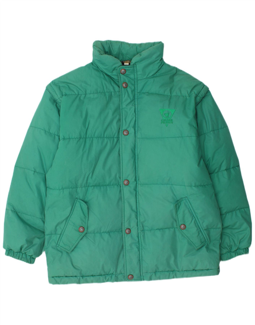 Ciesse Piumini Veste matelassée à capuche pour homme IT 52 Large Vert Polyester Moderne