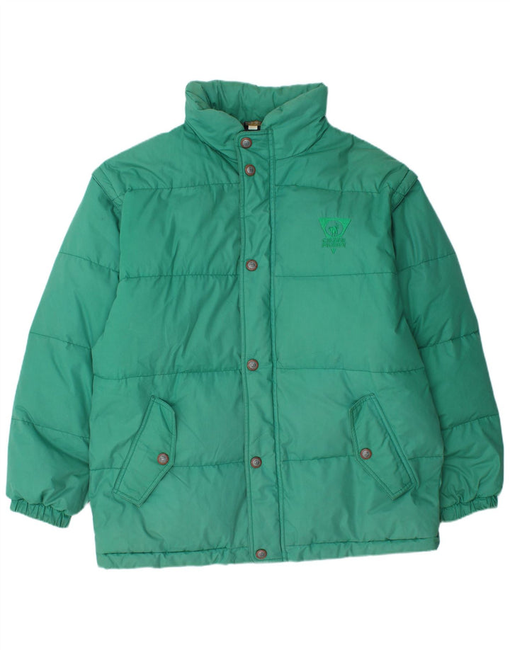 Ciesse Piumini Veste matelassée à capuche pour homme IT 52 Large Vert Polyester Moderne