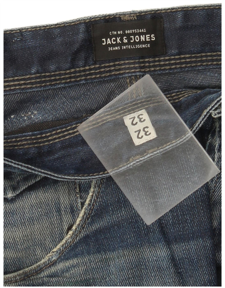 Jack & Jones Jean Droit Homme W32 L32 Bleu Coton
