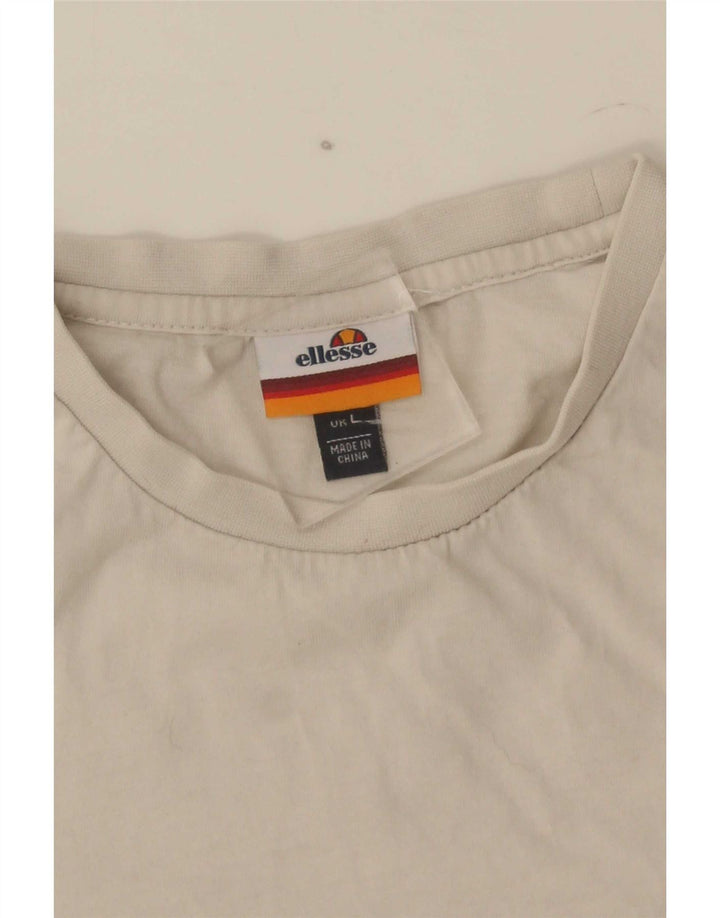 Ellesse T-Shirt Graphique Homme Grand Blanc