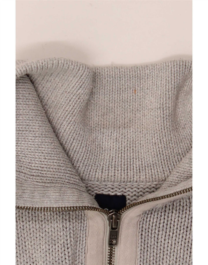 Gap Pull Col Zippé Homme XL Gris Coton