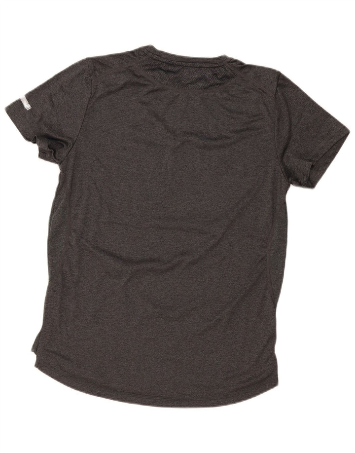 Ellesse Hommes Slim Fit Graphic T-Shirt Top Petit Gris Polyester